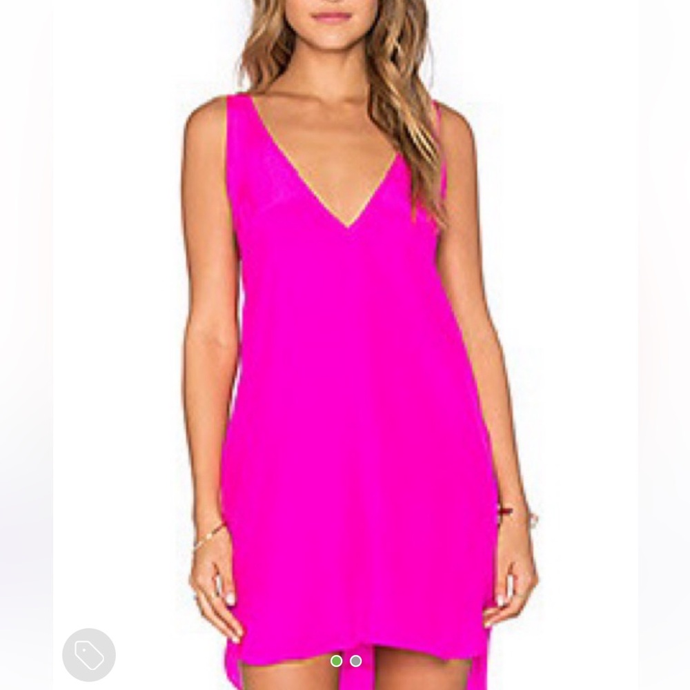 Amanda Uprichard hot Pink Sleeveless Vita Dress Medium